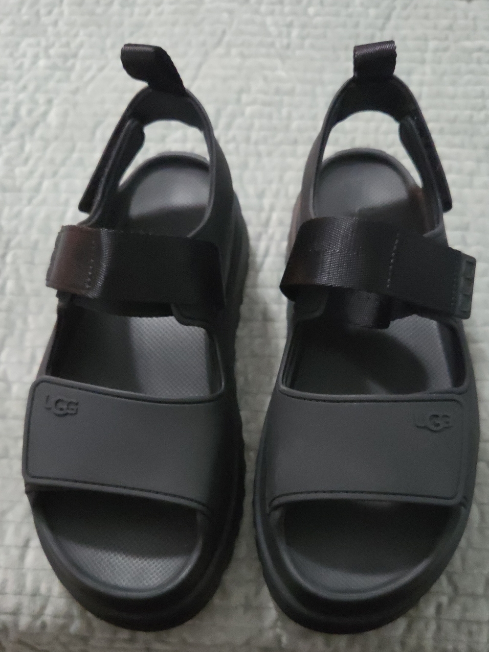 UGG Women's Black Sporty Strap Sandals